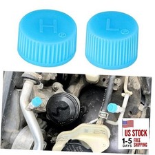 2 PCS Replacement Valve Caps for Car Air Conditioning, Leakproof R134a AC 2PCS