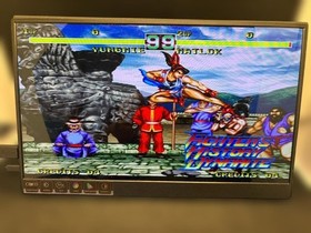 SNK Neo Geo AES ROM Cartridge Fighters History Dynamite With Box & Manual Tested