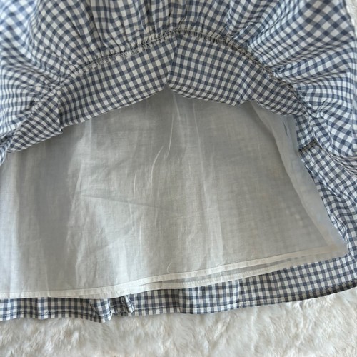 NWT RSQ Gingham Print Ruffle Mini Dress Western Cottage Coquette - Large - Picture 4 of 7