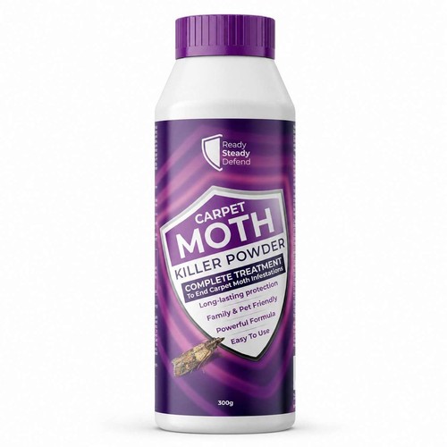 Carpet Moth Killer Powder 300g- Complete Treatment for Infestations,