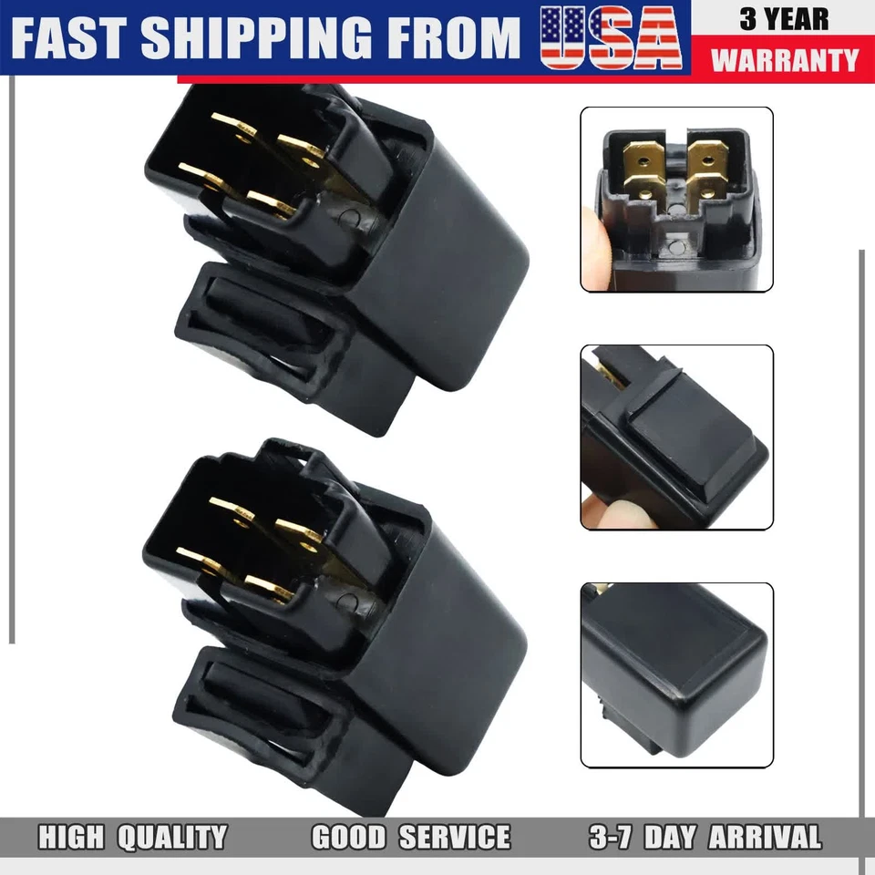 2* For Suzuki GSXR1000 GSXR1100 GS500 GS450L Fuel Pump Fan Off Relay Compatible - Image 2 of 4