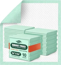 Disposable Bed Pads 36'' X 36'' Heavy Duty Underpads Extra Large Incontinence Pa