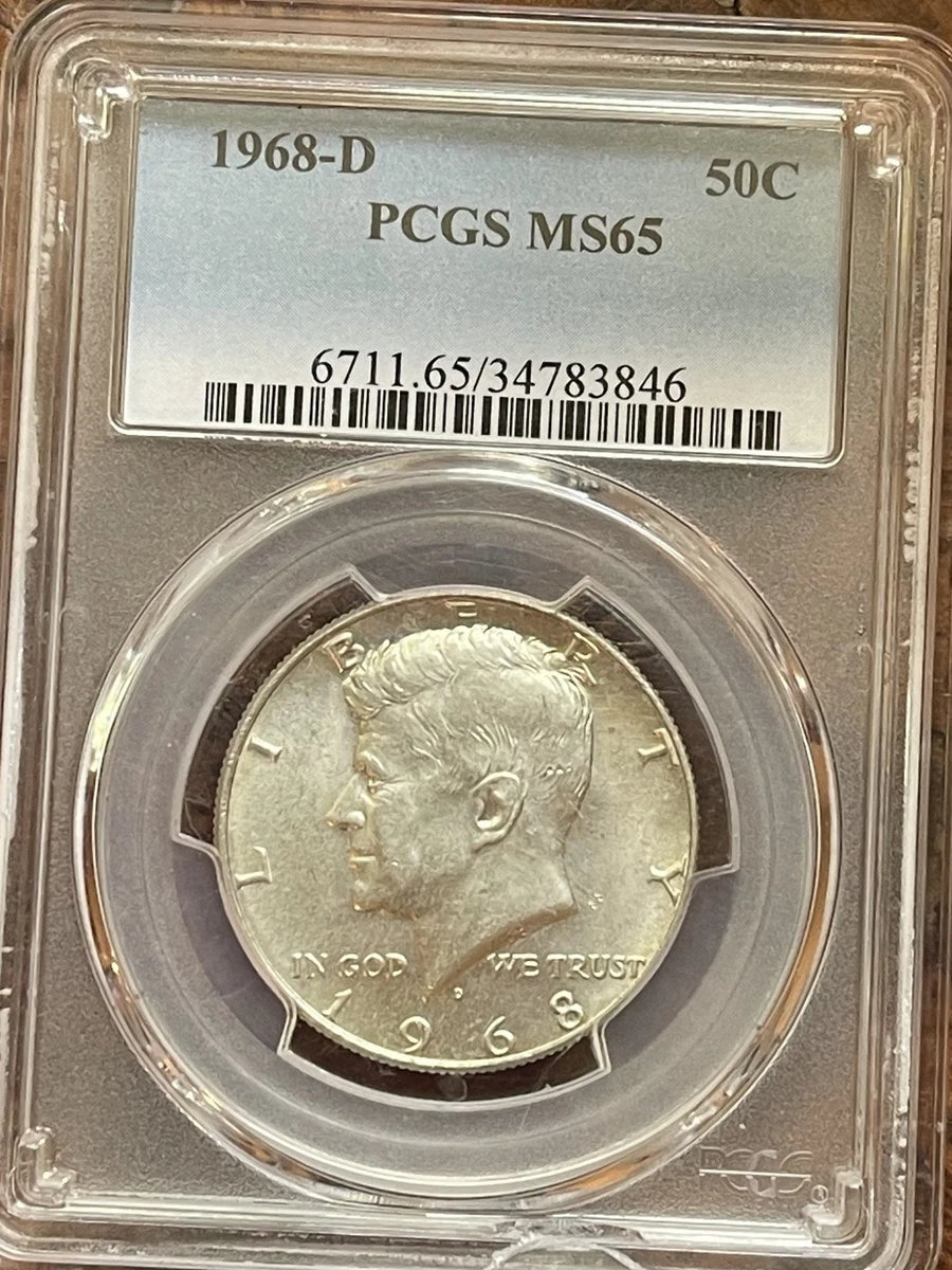 MS 65 Graded 1968 Kennedy US Half Dollars (1964-Now) for sale | eBay