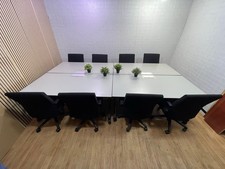 Executive meeting/conference table (mobile) with chairs-CAN DELIVER
