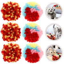15Pcs Plush Cat Balls Toy Durable Indoor Interactive Kitten Toys