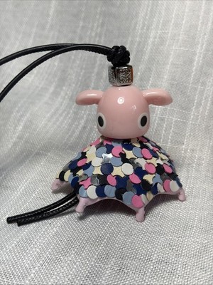 LOEWE 10th Anniversary Pink Party Puzz Calfskin Bag Charm Keychain $850 MSRP New