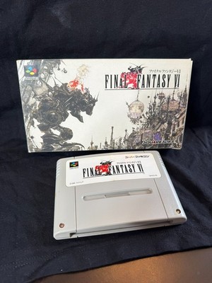 Final Fantasy VI 6 Super Famicom Nintendo Japan Spiel Game SNES OVP CIB 