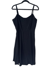 Old Navy Womens Large Black Cami Swing Tank Dress Whimsigoth Fairycore Gothic