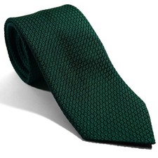 Forest Green Silk Grenadine Tie Garza Grossa Handmade in Italy