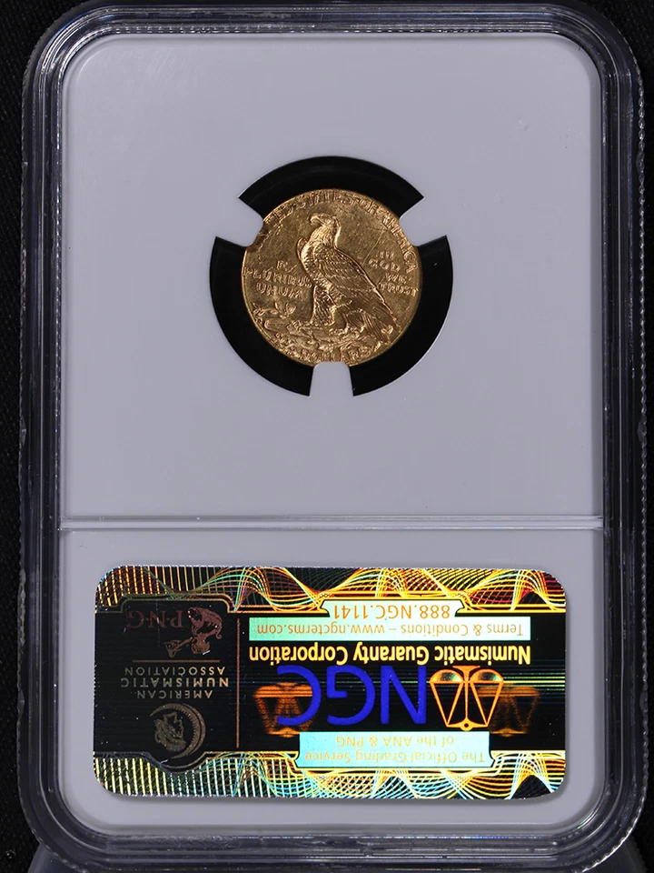 1925-D Indian Gold $2.50 NGC MS64 Superb Eye Appeal Strong Strike - Image 4 of 4