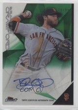 2015 Topps Finest Auto Green Refractor 70/99 Brandon Crawford #FA-BC Auto 0b0