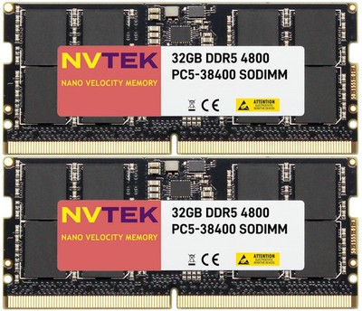 64GB 2X32GB DDR5 4800MHZ SODIMM KIT ONLY Intel CPU with W680 Chipset NOT FOR AMD