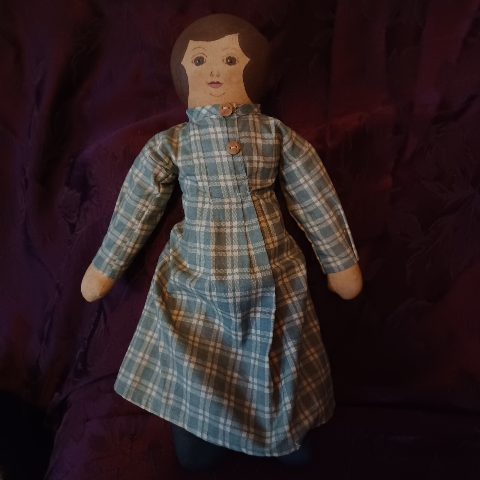 Antique Folk Art Cloth/ Rag Doll Approx 15 