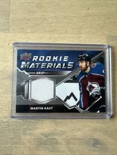 ✅ 2020-21 Upper Deck Series 2 Rookie Materials Martin Kaut Card# RM-MK Colorado. rookie card picture