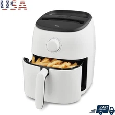 Crispy Air Fryer 2.6qt Nonstick W/ Timer Auto-Off Recipe Guide Cooking Appliance