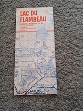 Vintage 1972 Lac Du Flambeau Indian Reservation Vilas County Wisconsin Brochure