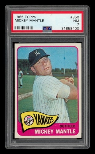 1965 Topps Set-Break #350 Mickey Mantle PSA 7 NM