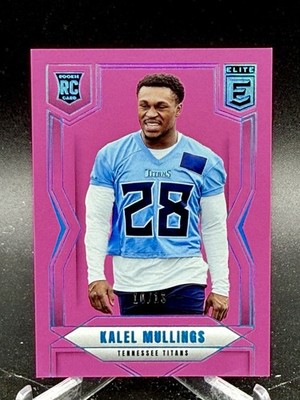 2025 Panini Donruss Elite Kalel Mullings RC Rookie Card FOTL Pink # 10/13 SP