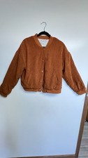 Pink Republic Women's Brown Button Lined Jacket Long Sleeve Pockets Short Size L