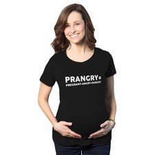 Camiseta Divertida Maternidad Prangry Anuncio Embarazo Revelar Nuevo Baby Shower