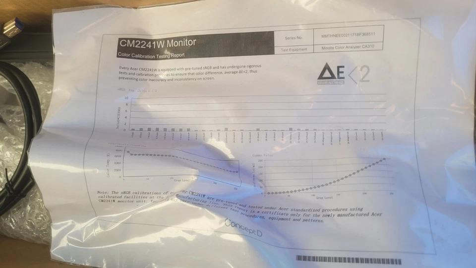 Acer ConceptD CM2241W 24" LED IPS WUXGA 75Hz - Bild 3 von 4