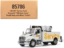 Kenworth T380 Auto-Crane Titan 85 Truck with Miller EnPak White "Transport Serie