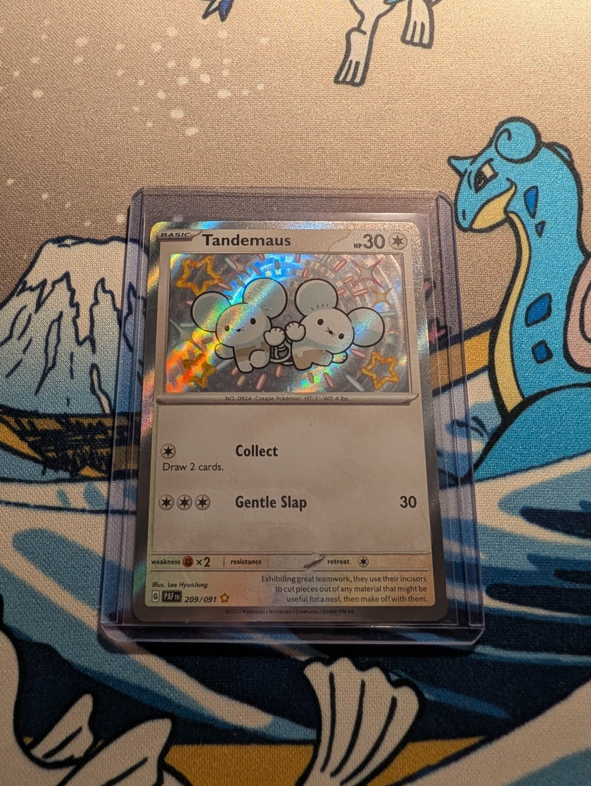 Tandemaus 209/091 Pokémon TCG Paldean Fates Shiny Rare Holo Card M/Nm Condition