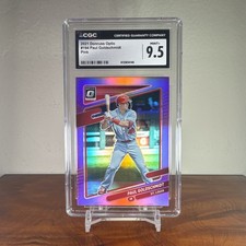 2021 Donruss Optic #194 Paul Goldschmidt PINK PRIZM CGC MINT+ 9.5 ⚾️