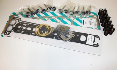 JAGUAR MK2 2.4 & 3.4  HEAD GASKET SET,  12 x INLET & EXHAUST VALVES & SPRING SET