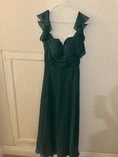 Morilee Madeline Gardner Green Sleeveless Bridesmaid Dress Size 6