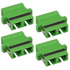 4 Pcs SC to SC Single Mode APC Duplex Fiber Optic Optical Coupler Adapter