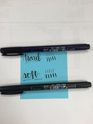 Fudenosuke Brush Pen 2-Pack: Soft & Hard Tip Markers for Calligraphy & Art