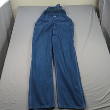 Liberty Overalls Mens 42x32 Blue Denim Utility Hamer Loop Carpenter Workwear