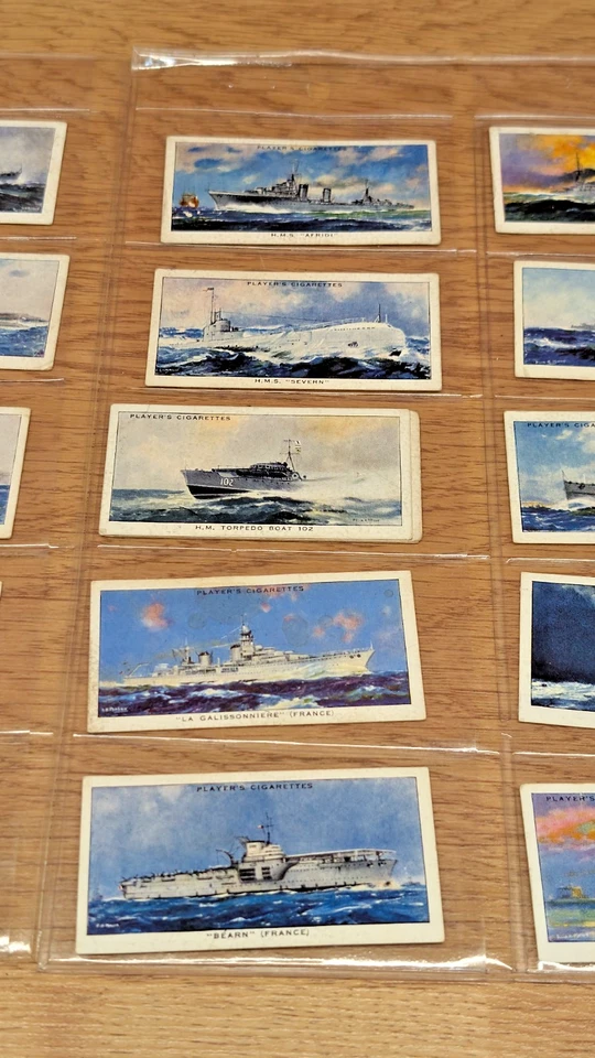 Set of 15 Vintage “Modern Naval Craft” Cigarette Cards – John Player & Sons – - Image 3 of 4