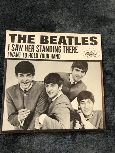 THE BEATLES 45 rpm  w/PS Capitol 5112 I Want To Hold Your Hand/I Saw Her Standin