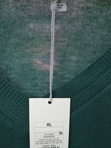 Maglione donna scollo a V leggero verde un nuovo giorno taglia XL turchese - Foto 2 di 4