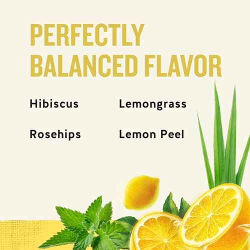 Celestial Seasonings 100% Natural Lemon Zinger Herbal Tea 20 ct - Picture 3 of 3