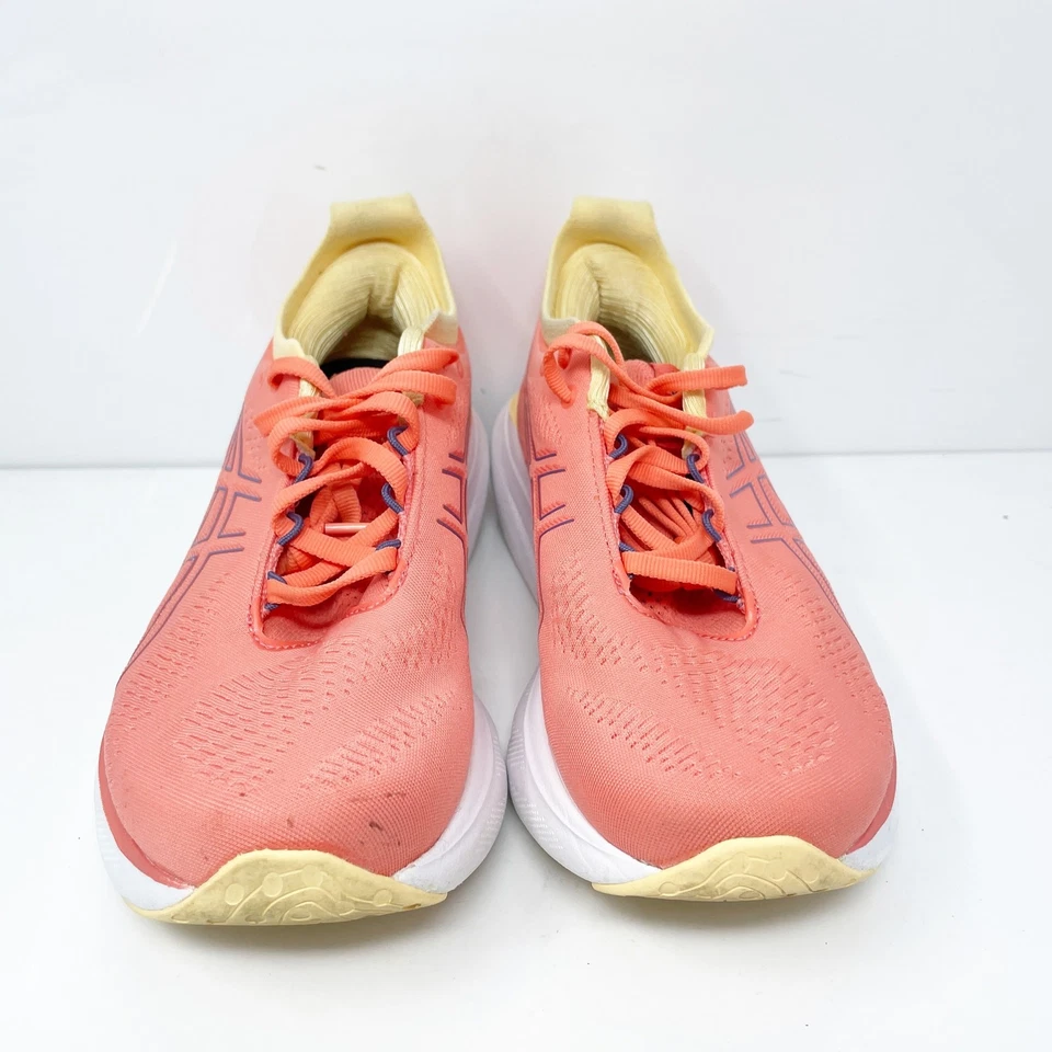 Asics Womens Gel Nimbus 25 1012B356 Orange Running Shoes Sneakers Size 7.5 - Image 3 of 4