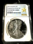 2015 W Silver Eagle $1 Congratulations Set NGC PF70 Ultra Cameo Gold Star Label