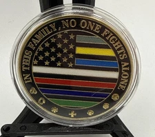 Challenge Coin Police/ Firefighter/ Dispatcher/ Corrections Gold Color