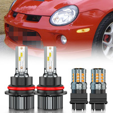For Dodge Neon 2003-2005 Led Headlight Highlow Beamturn Signal Light Bulbs Kit