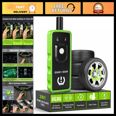 #ad 2 in 1 TPMS Relearn Tool for GM amp; Ford Tire Pressure Monitor Sensor Reset Tool $30.99