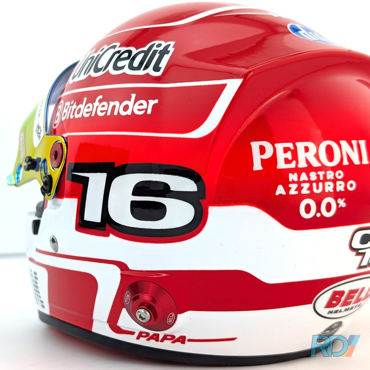 2024 Charles LeClerc Mini Helmet - 1:2 Scale - Ferrari Bell F1 Helmet