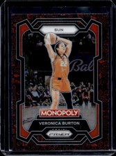 2024 Panini Prizm Monopoly WNBA - Veronica Burton #1 Classic Icons Red Prizm