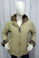 Giubbotto Woolrich Donna Taglia L Beige Giubbino Giaccone Invernale Woman Logo 