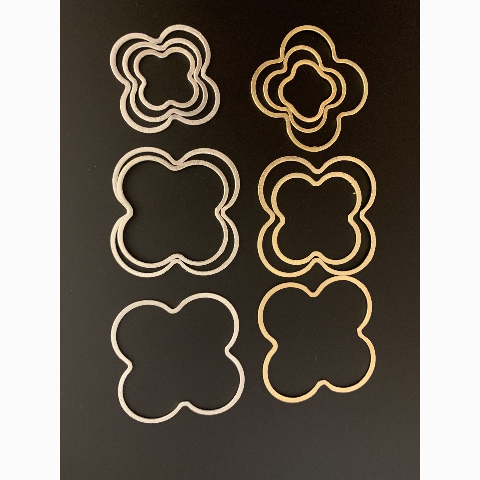Clover Gold Finish/Silver Plated-image