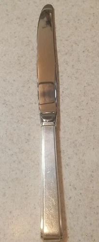 Lunt Sterling Silver Modern Classic Modern Hollow Knife 8 7/8" No Monogram VGC!