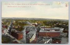 Auburn New York, International Harvester Company Factory, Vintage Postcard
