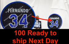 Official Size Fernando Valenzuela Memorial Patch 34 World Series LA Dodgers