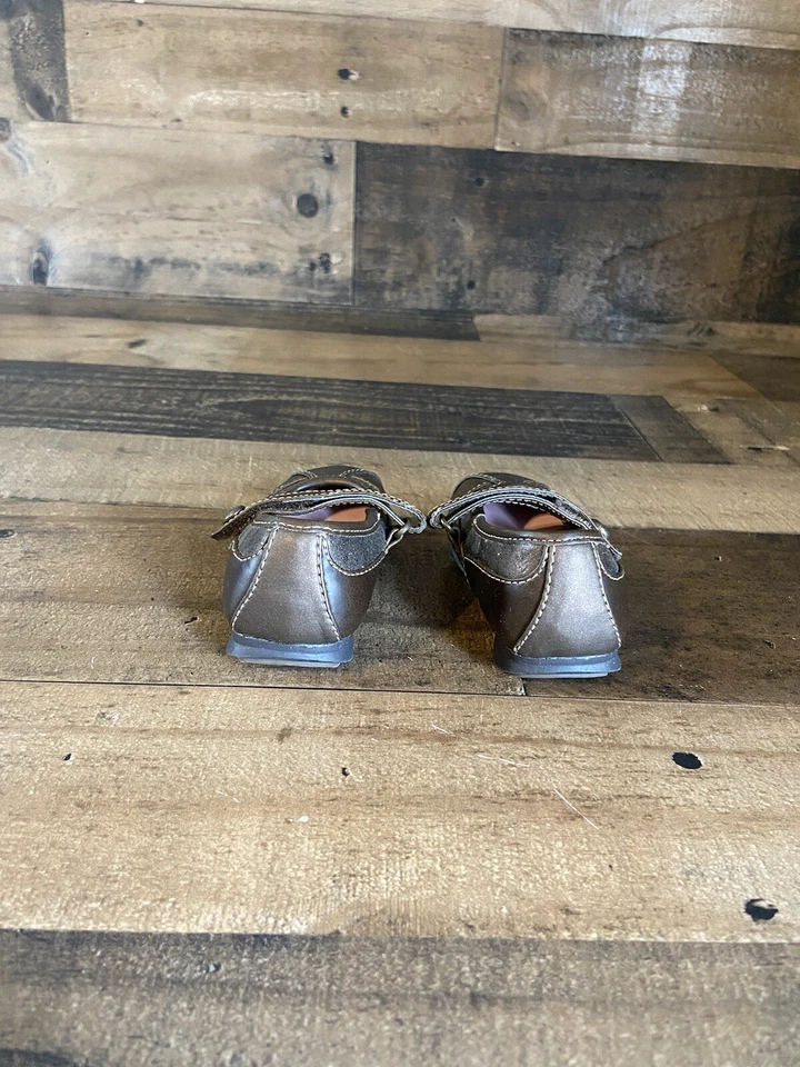 Buster Brown Baby Girl Brown Faux Leather Mary Jane Shoe Sz 4 - Image 3 of 4